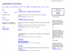 Tablet Screenshot of lightspeedchampion.com